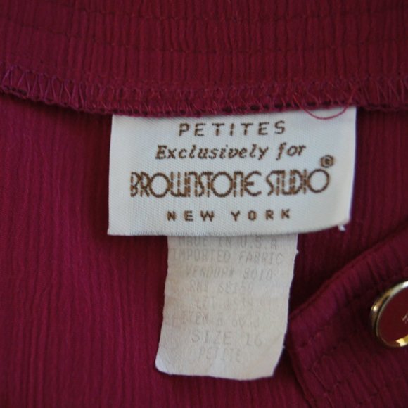 Vintage Petites Exclusively For Brownstone Studio New York Dress with Belt - Picture 8 of 8